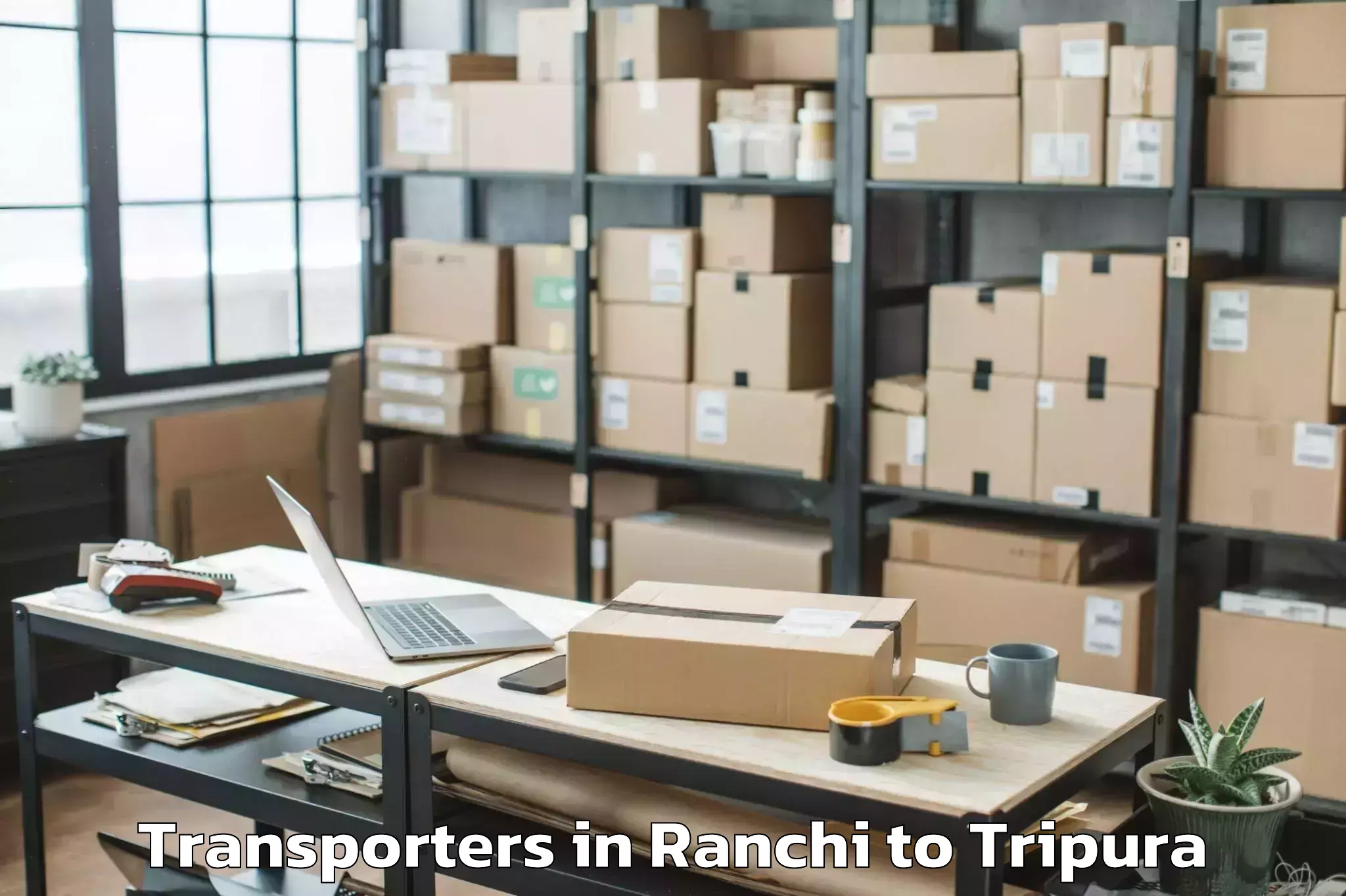 Book Ranchi to Kailashahar Airport Ixh Transporters Online